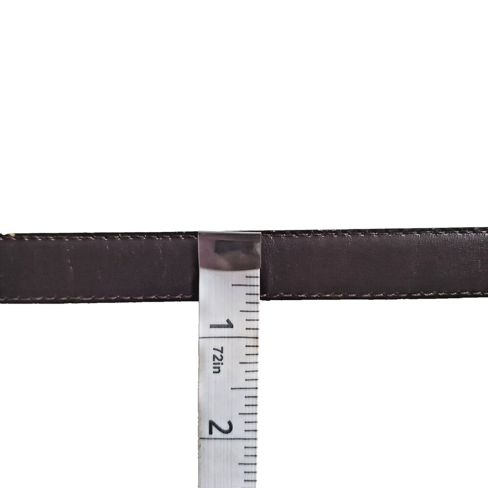 Vintage Astor Women's Brown Leather Belt Medium Skinny Fits 26.25" - 29.25" - Picture 5 of 5